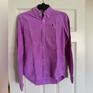 Ralph Lauren women’s button up. Neon collection- purple. Size 4